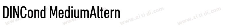 DINCond MediumAltern字体转换